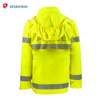 Nouveau design vente chaude à la mode haute visibilité fluorescent sécurité rainsuit